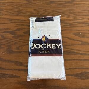 Vintage 90s Jockey Briefs 3 Pack Men 36 Inverted Y Front Fly White Classic